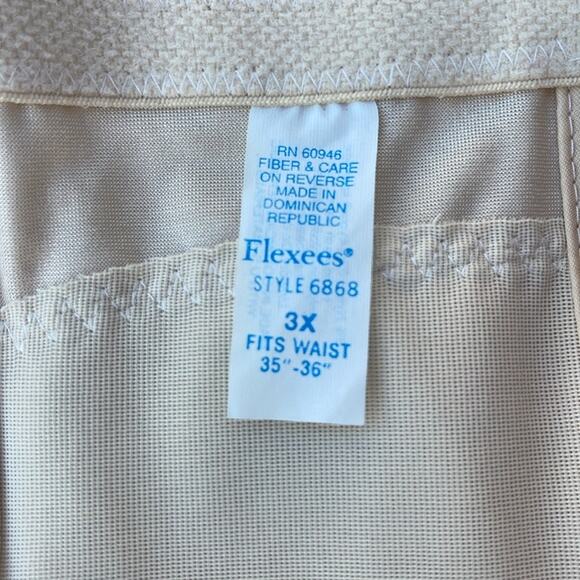 Flexees Shapewear Waist trainer cream/beige size 3X style 6868 NEW - Picture 3 of 9